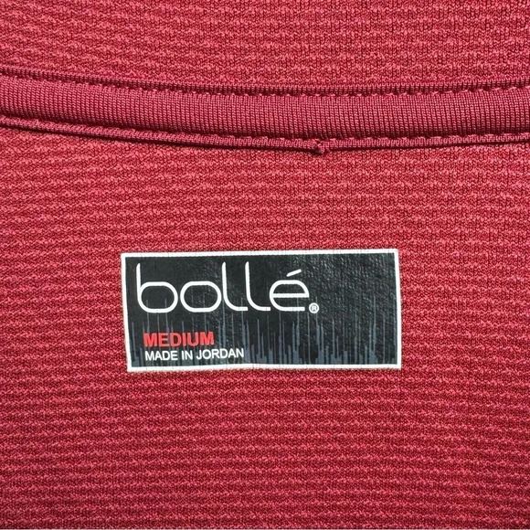 Bolle Men’s‎ Short Sleeve Polo Shirt Medium Red - Picture 4 of 4
